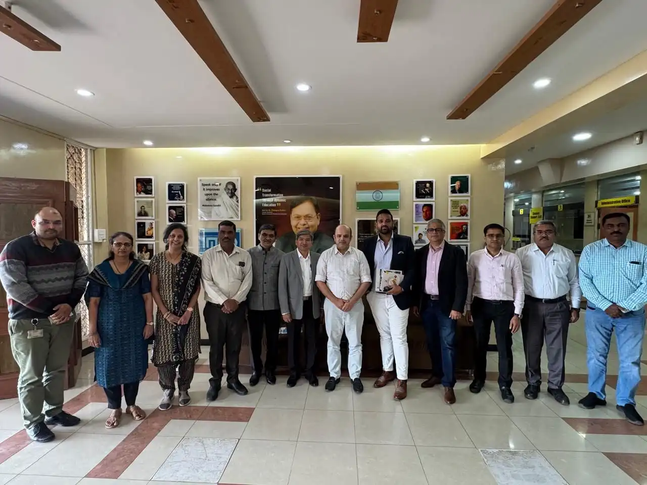Vibhav visit to Bharati Vidyapeeth campus